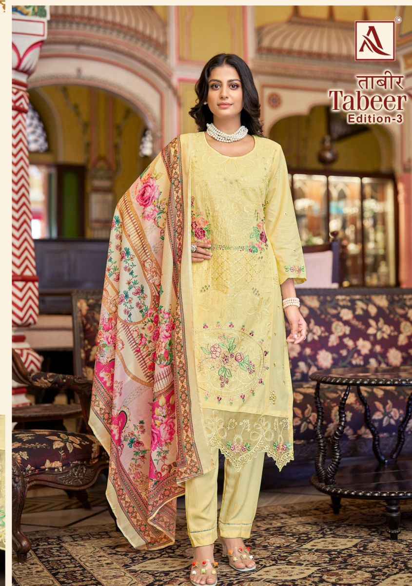 Alok Tabeer Edition 3 Cambric Lawn Dress Material 6 pcs Catalogue