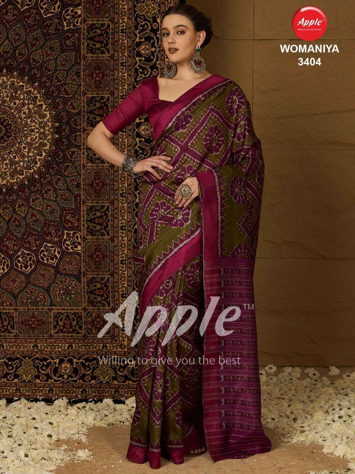 Apple Womaniya Vol 34 Bhagalpuri Saree 12 Pc Catalog