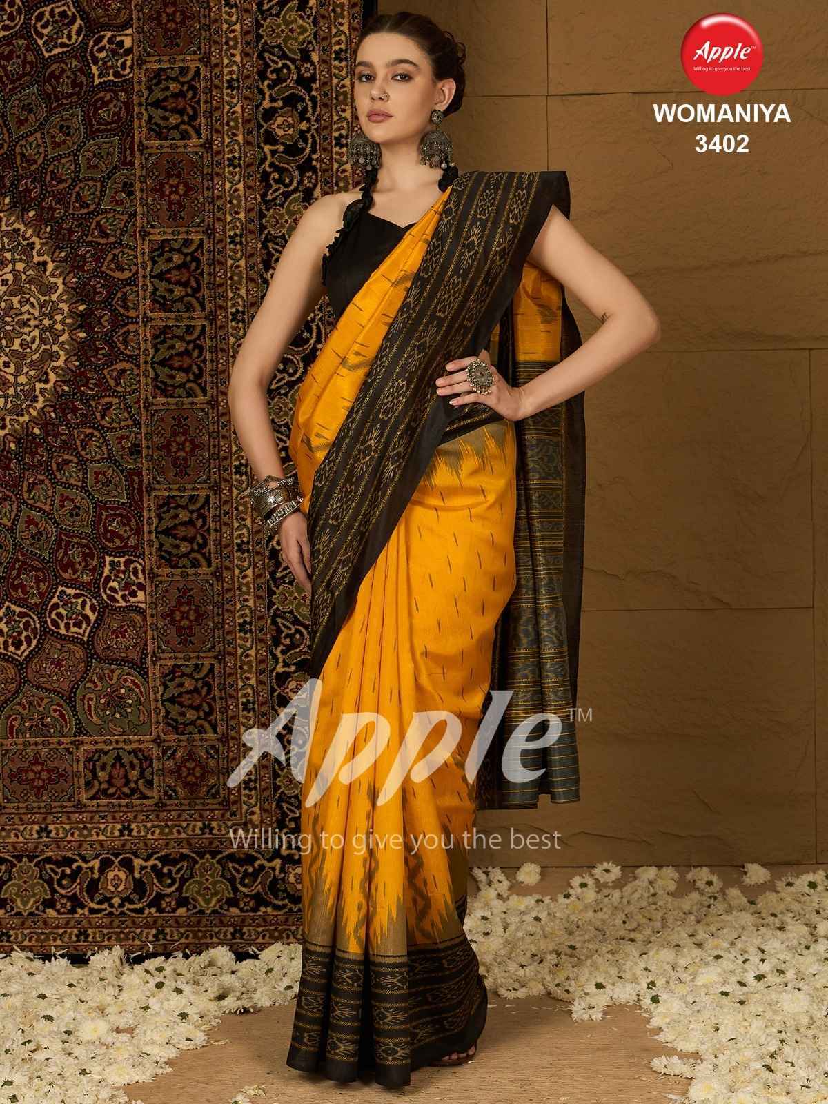 Apple Womaniya Vol 34 Bhagalpuri Saree 12 Pc Catalog