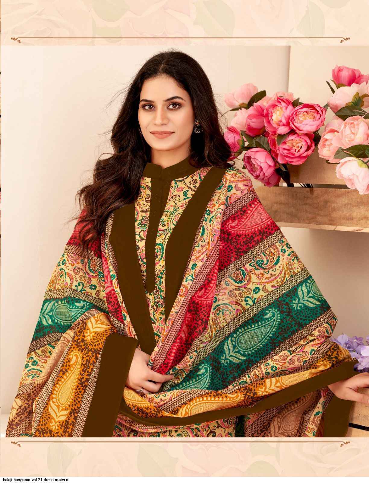 Balaji Hangama Vol 21 Cotton Dress Material 12 pcs Catalogue