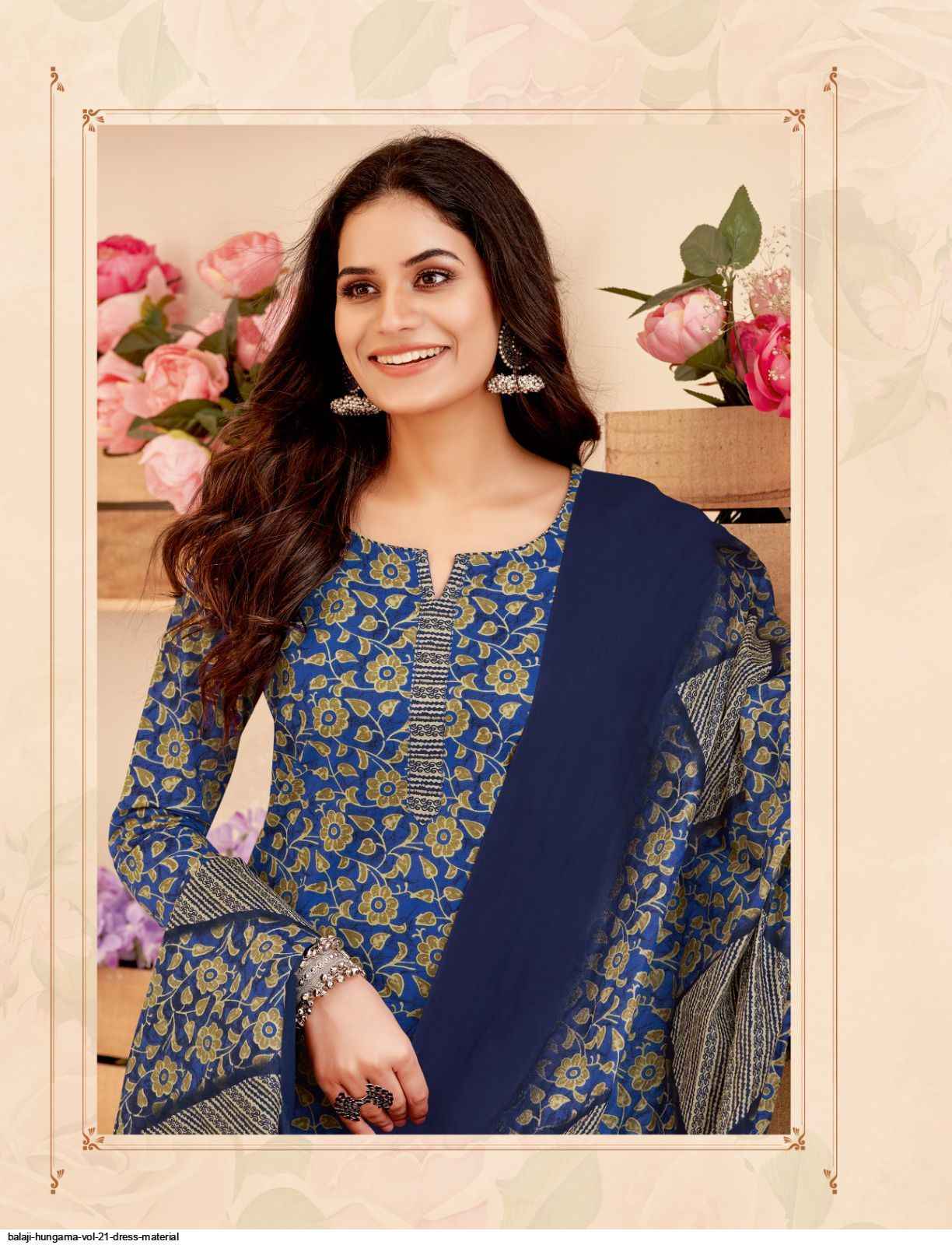 Balaji Hangama Vol 21 Cotton Dress Material 12 pcs Catalogue