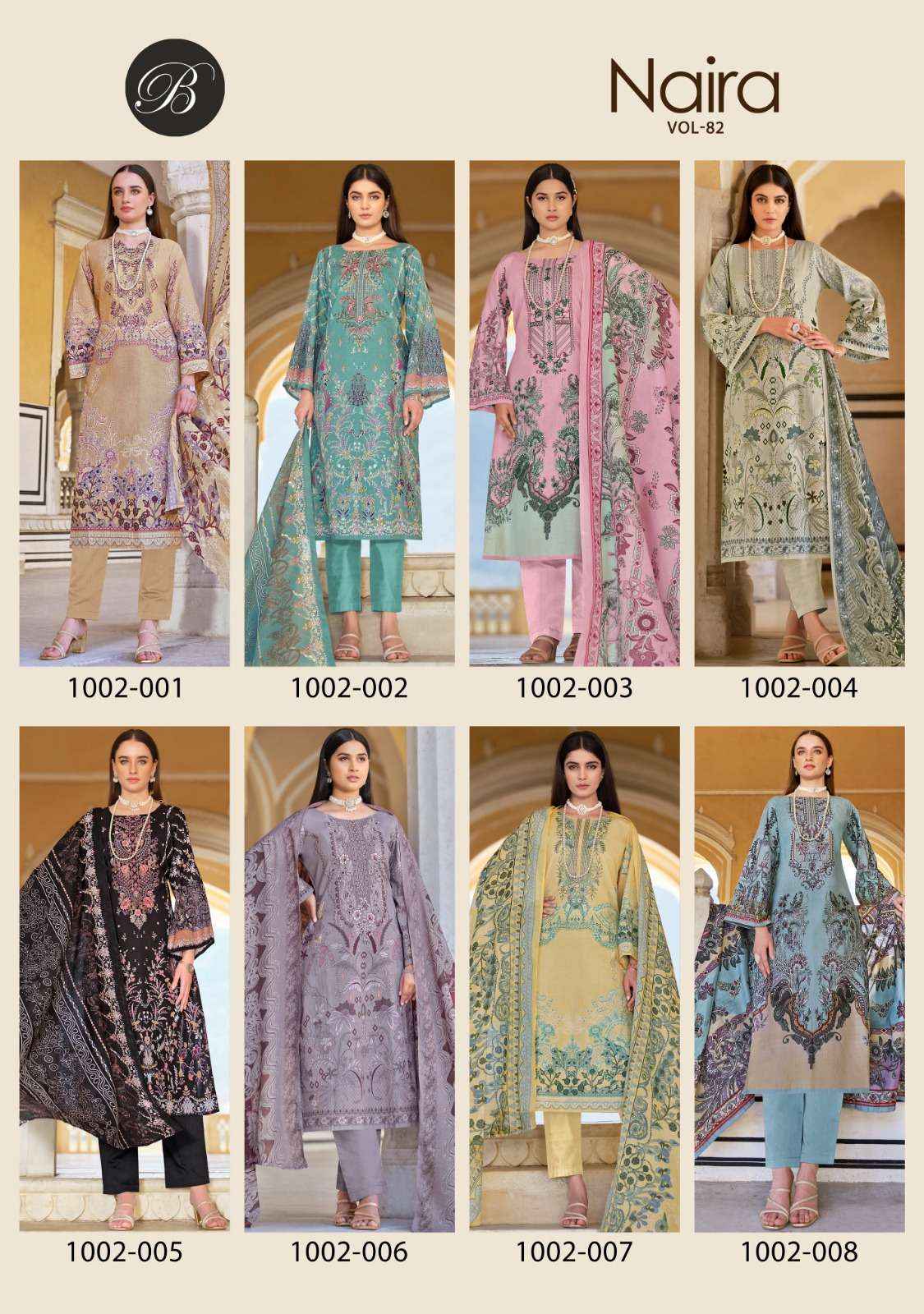 Belliza Naira Vol 82 Cotton Dress Material 8 pcs Cataloge