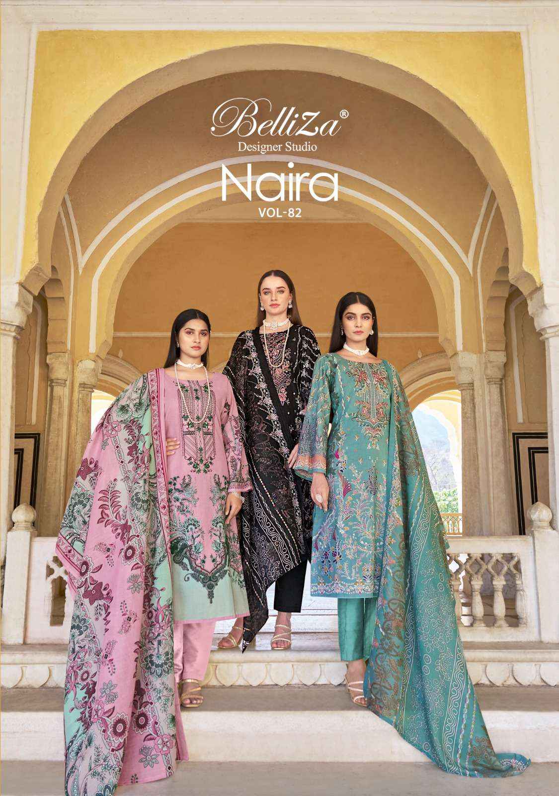 Belliza Naira Vol 82 Cotton Dress Material 8 pcs Cataloge