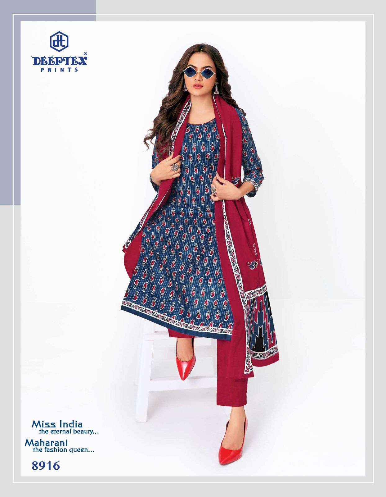 Deeptex Miss India Vol 89 Cotton Dress Material 16 pcs Catalogue