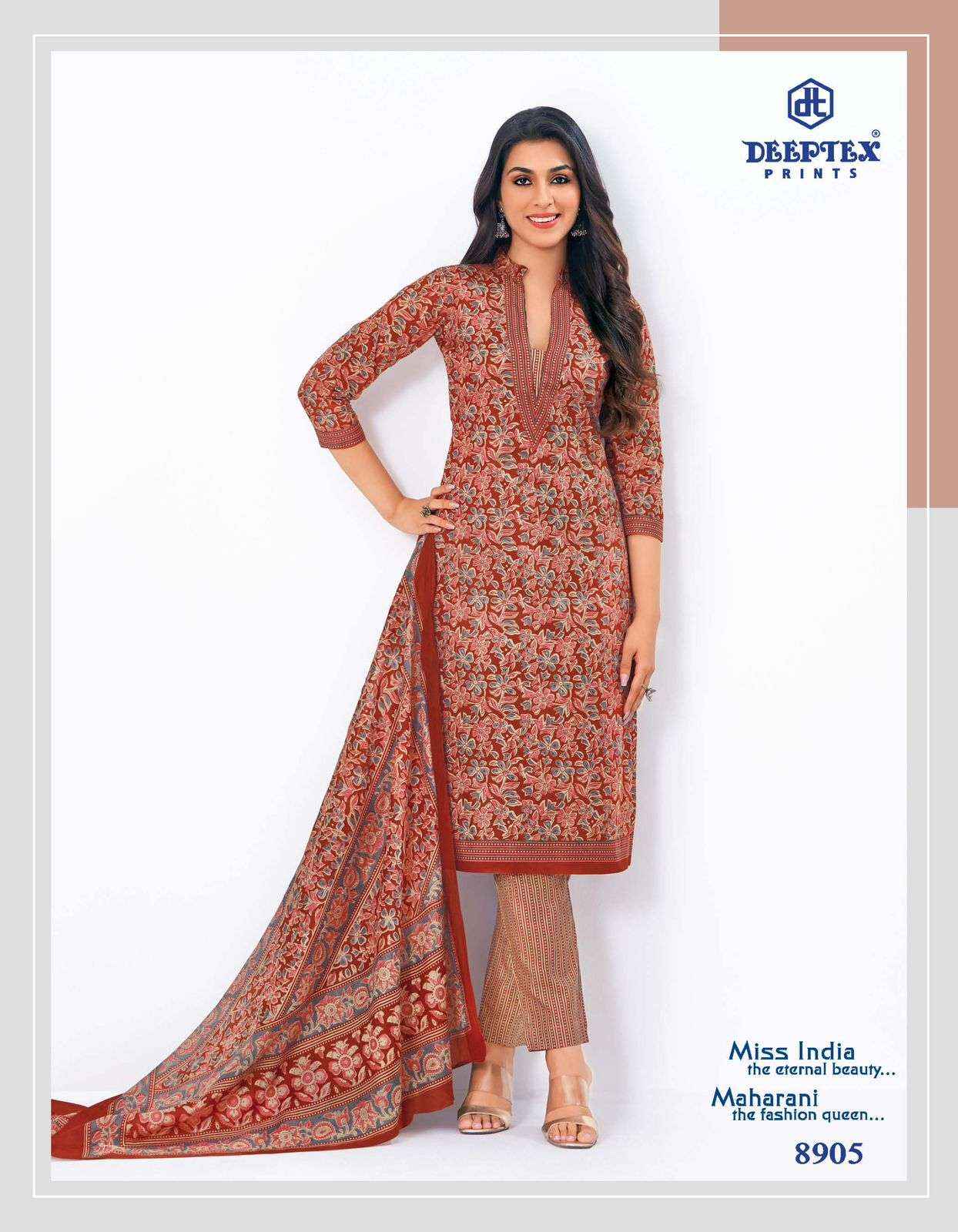 Deeptex Miss India Vol 89 Cotton Dress Material 16 pcs Catalogue
