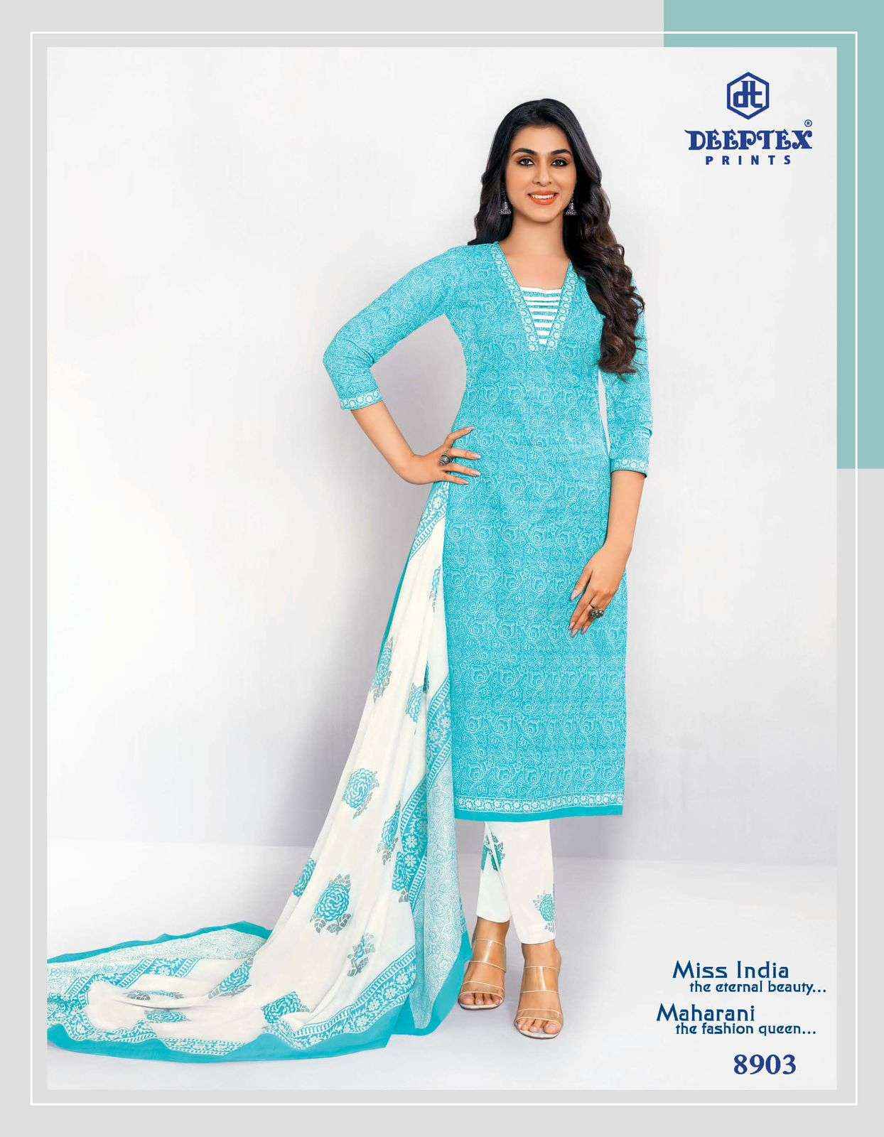 Deeptex Miss India Vol 89 Cotton Dress Material 16 pcs Catalogue