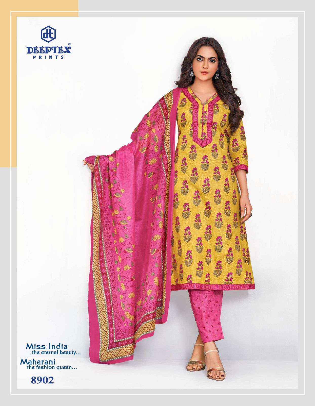 Deeptex Miss India Vol 89 Cotton Dress Material 16 pcs Catalogue