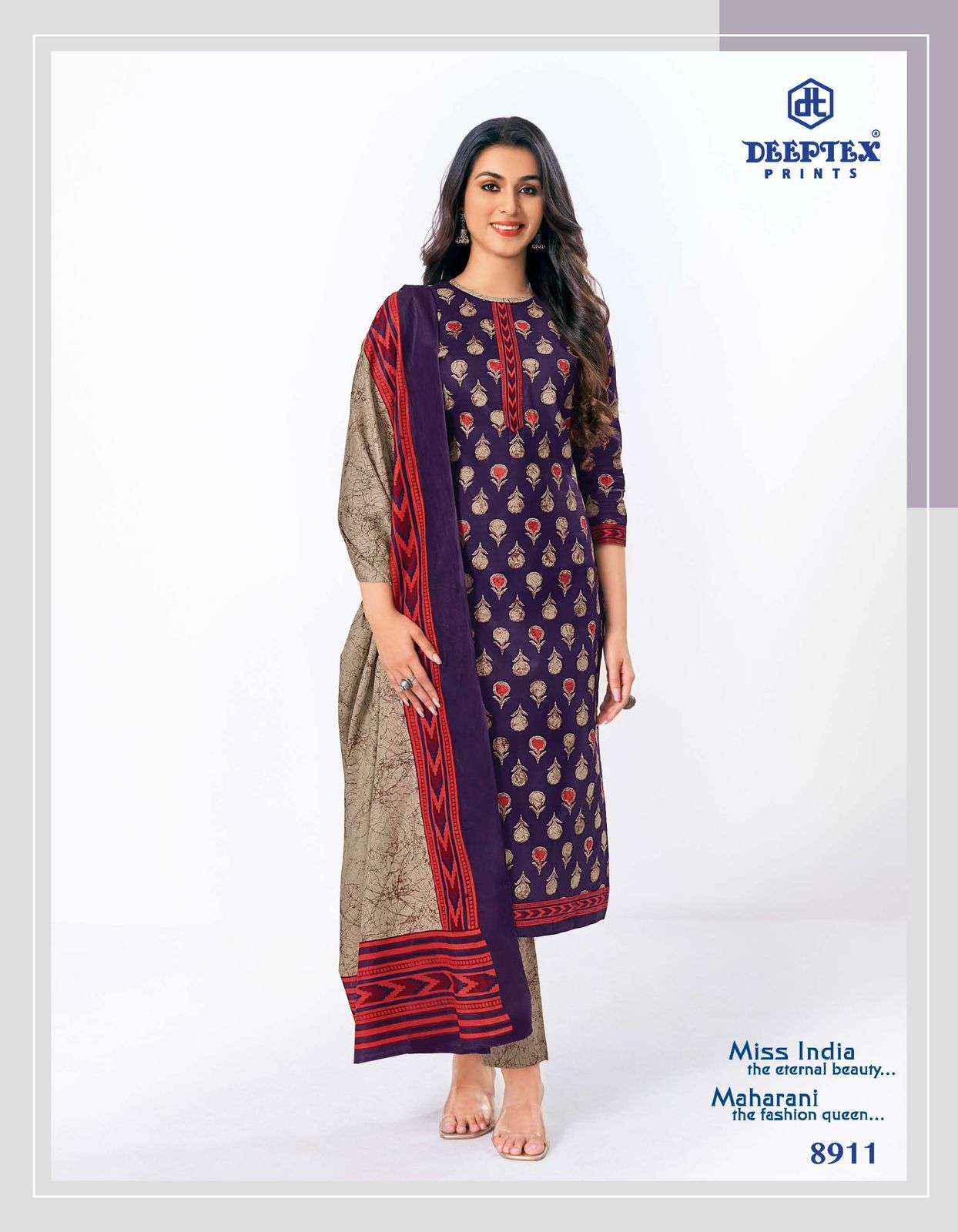 Deeptex Miss India Vol 89 Cotton Dress Material 16 pcs Catalogue