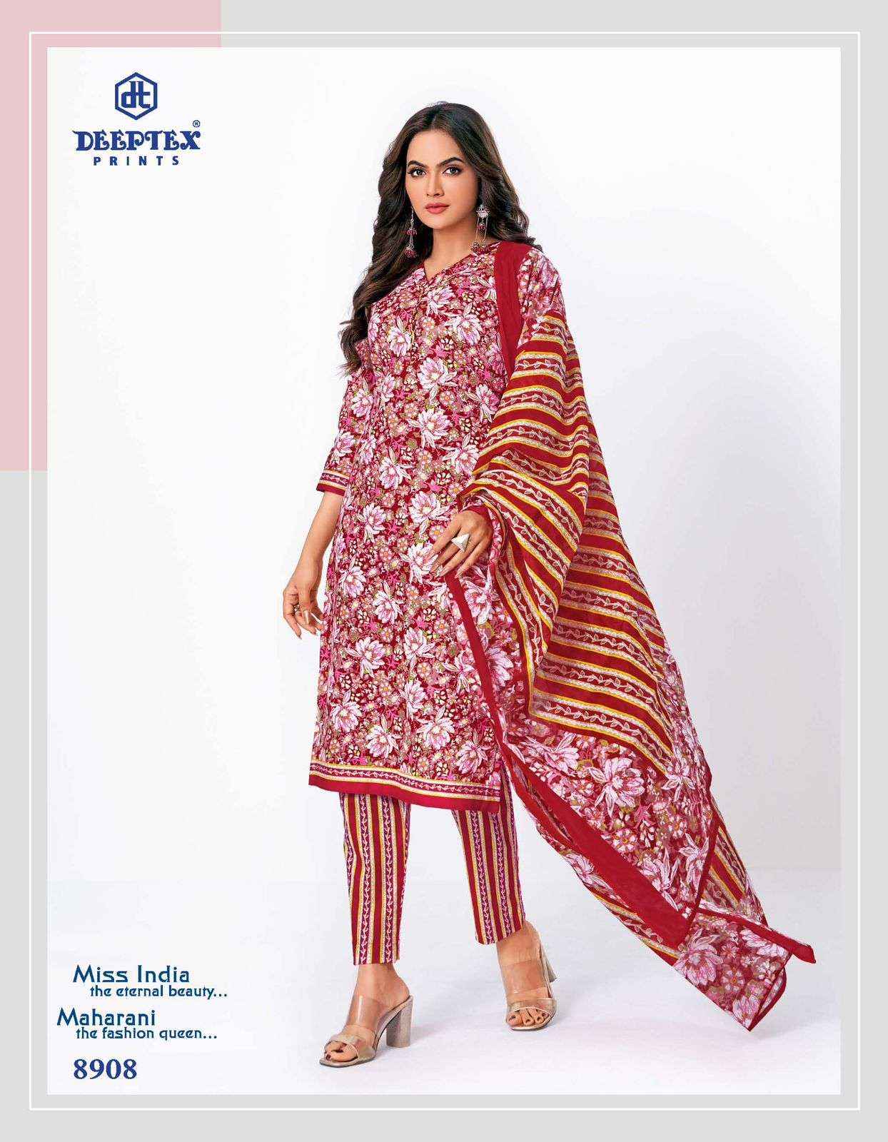 Deeptex Miss India Vol 89 Cotton Dress Material 16 pcs Catalogue