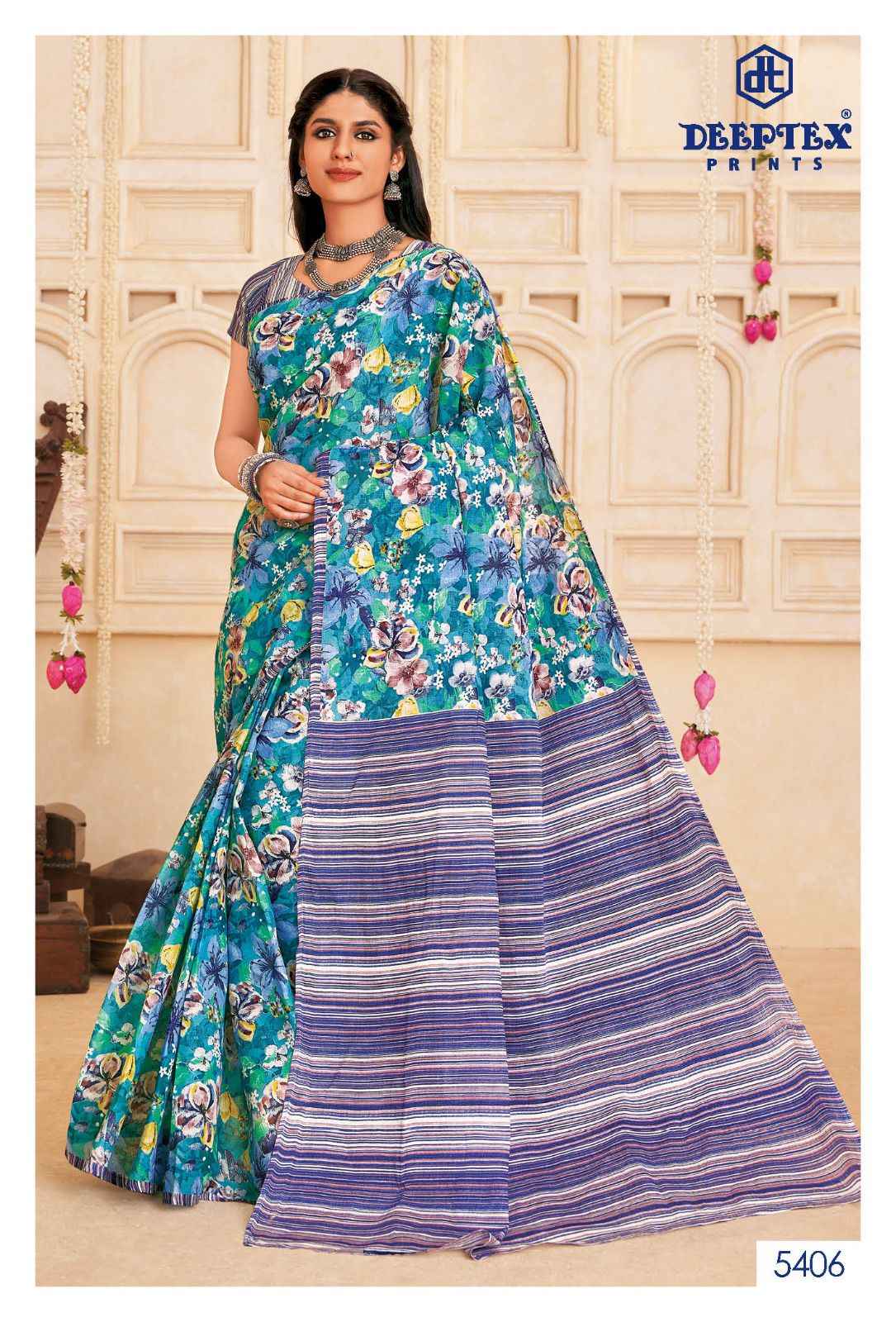 Deeptex Mother India Vol 54 Cotton Saree 30 pcs Catalogue