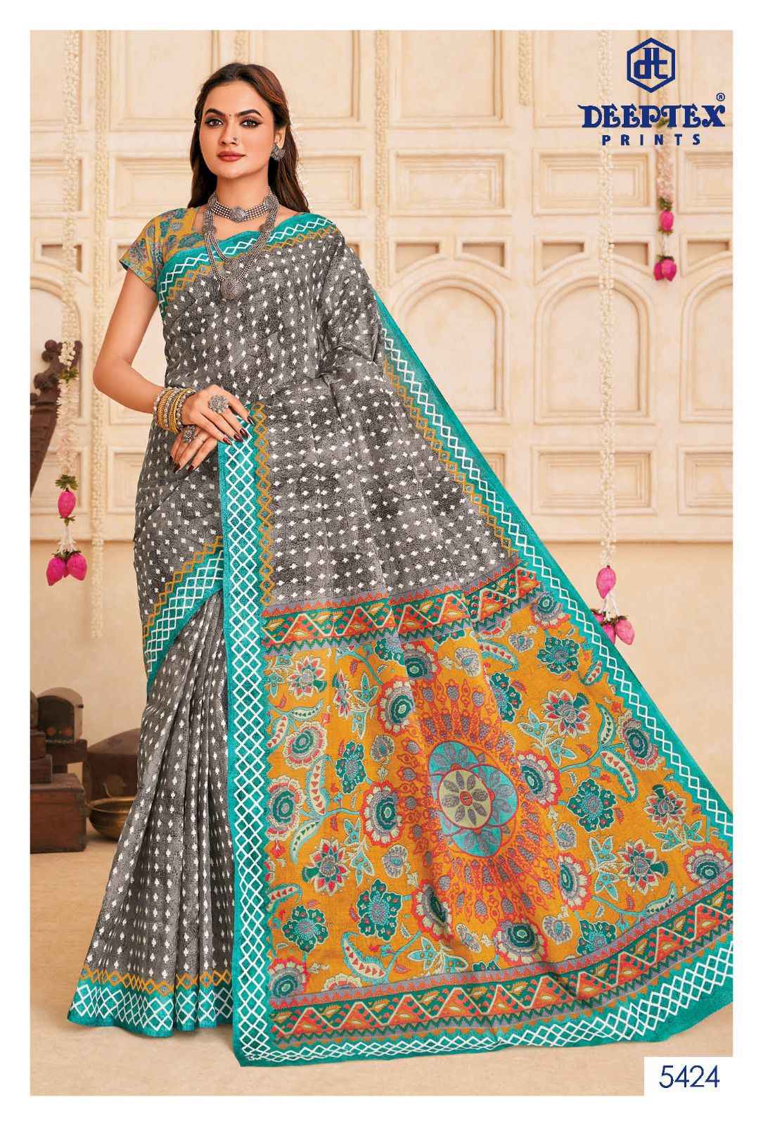 Deeptex Mother India Vol 54 Cotton Saree 30 pcs Catalogue