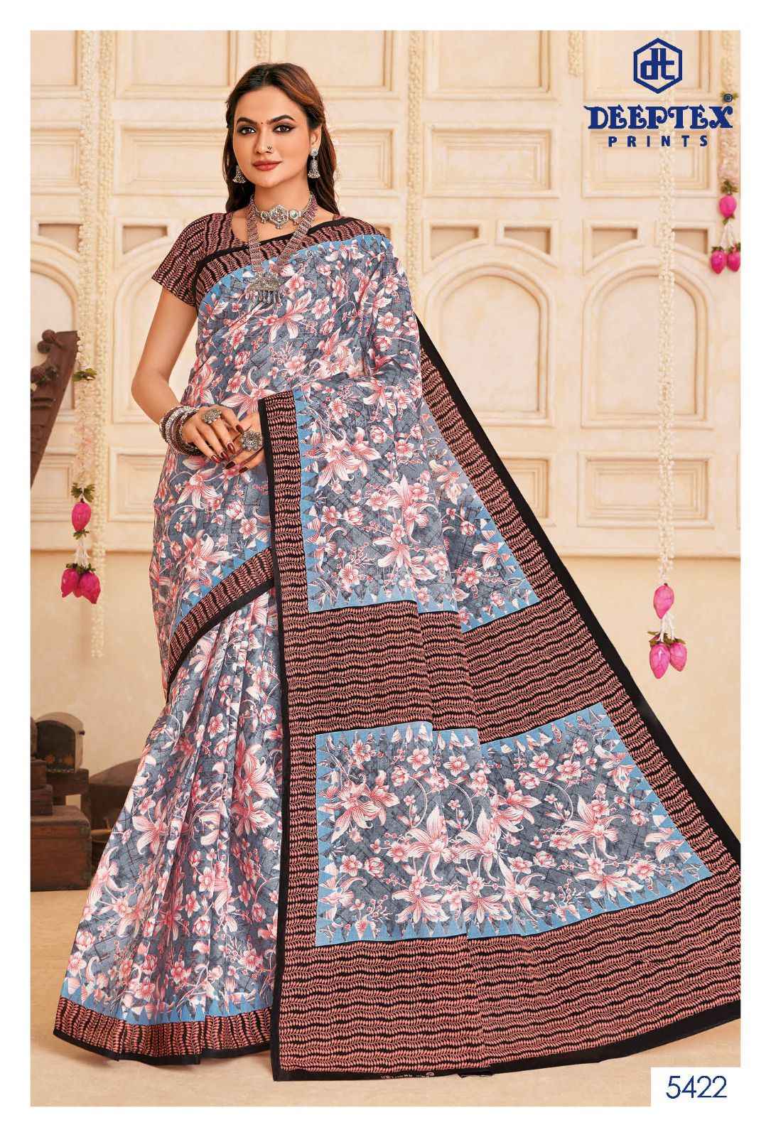 Deeptex Mother India Vol 54 Cotton Saree 30 pcs Catalogue