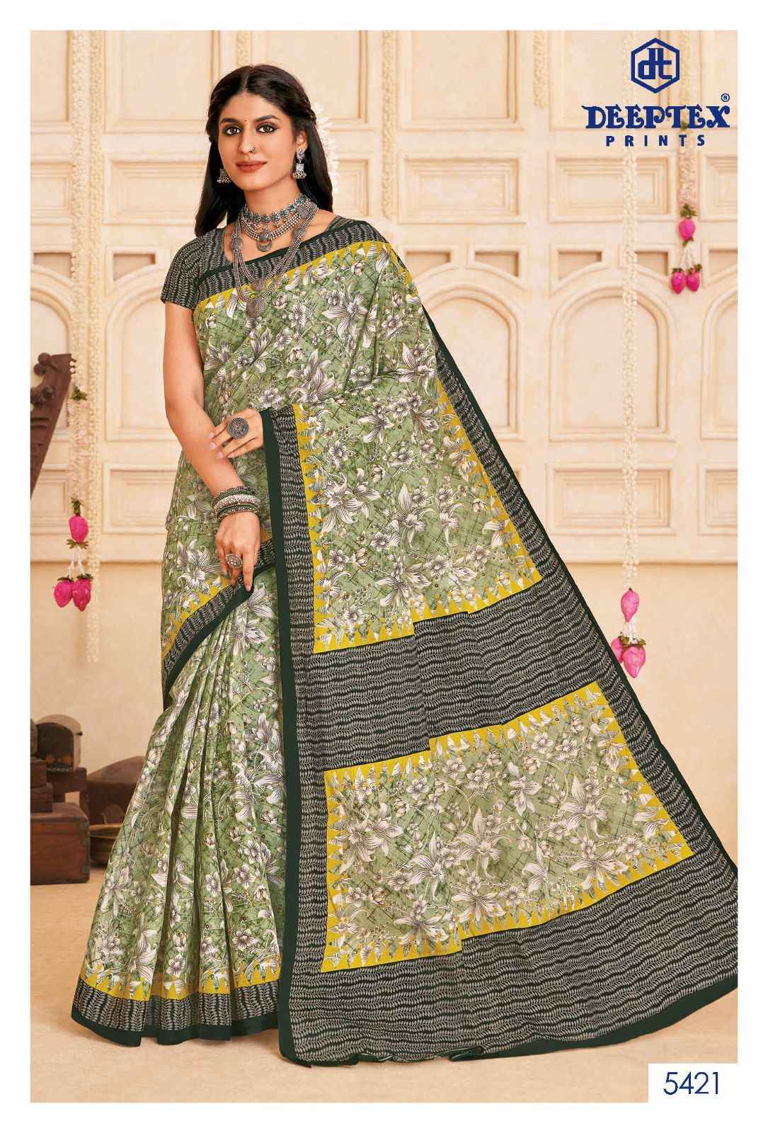 Deeptex Mother India Vol 54 Cotton Saree 30 pcs Catalogue