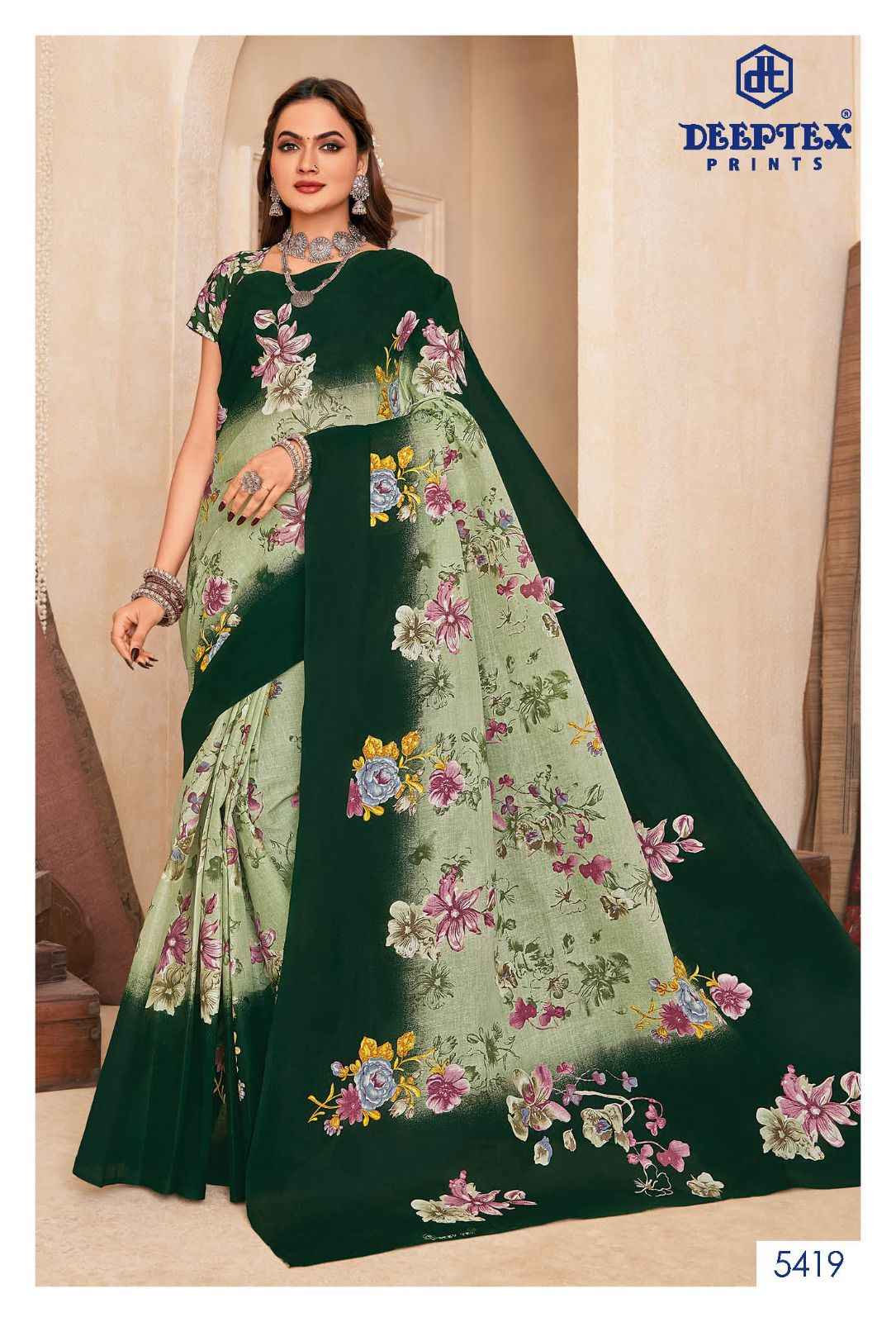 Deeptex Mother India Vol 54 Cotton Saree 30 pcs Catalogue