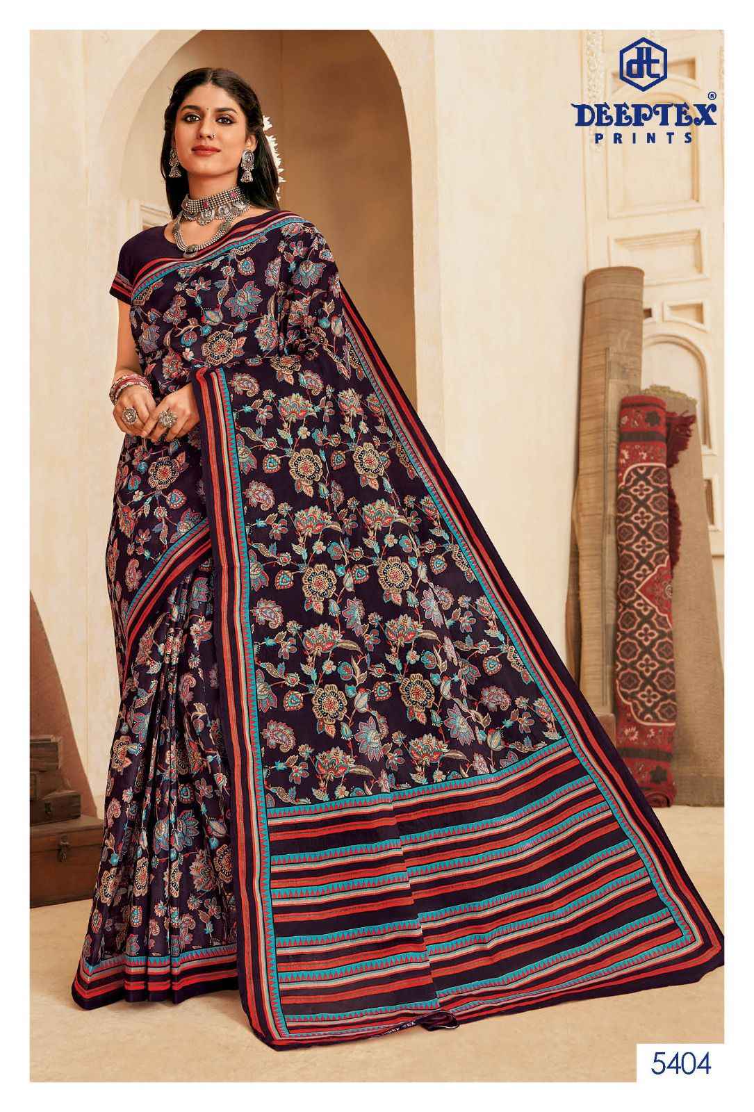 Deeptex Mother India Vol 54 Cotton Saree 30 pcs Catalogue