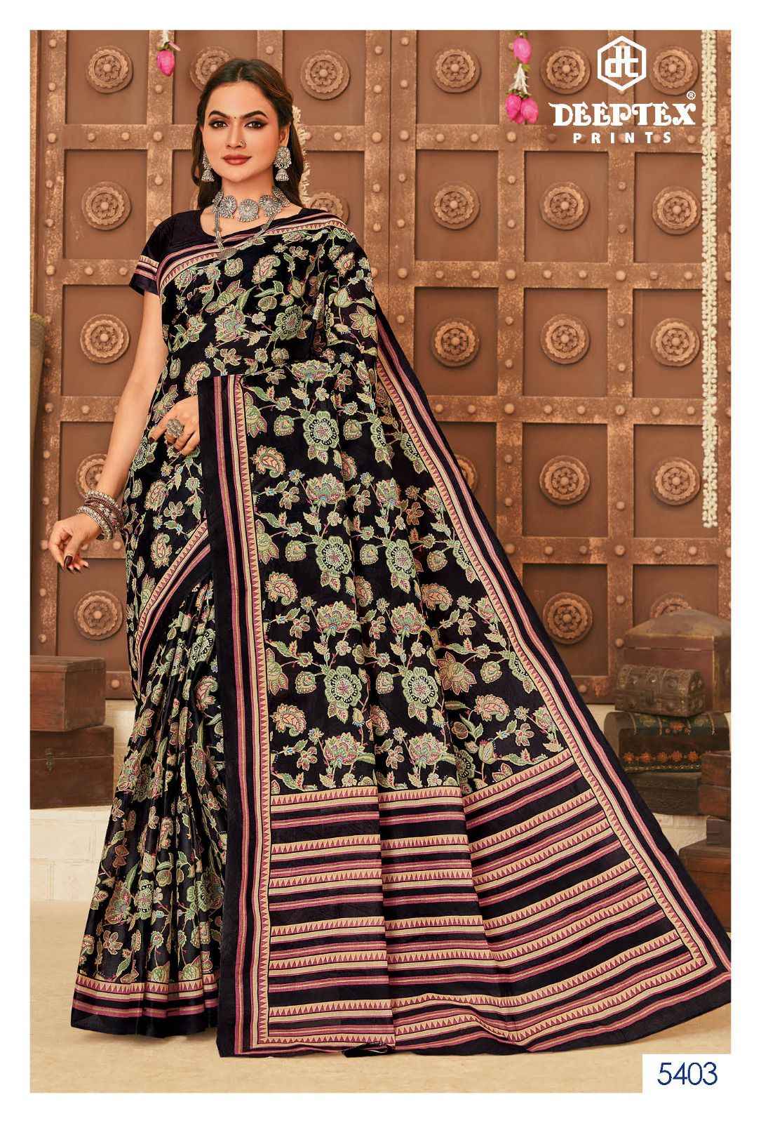 Deeptex Mother India Vol 54 Cotton Saree 30 pcs Catalogue