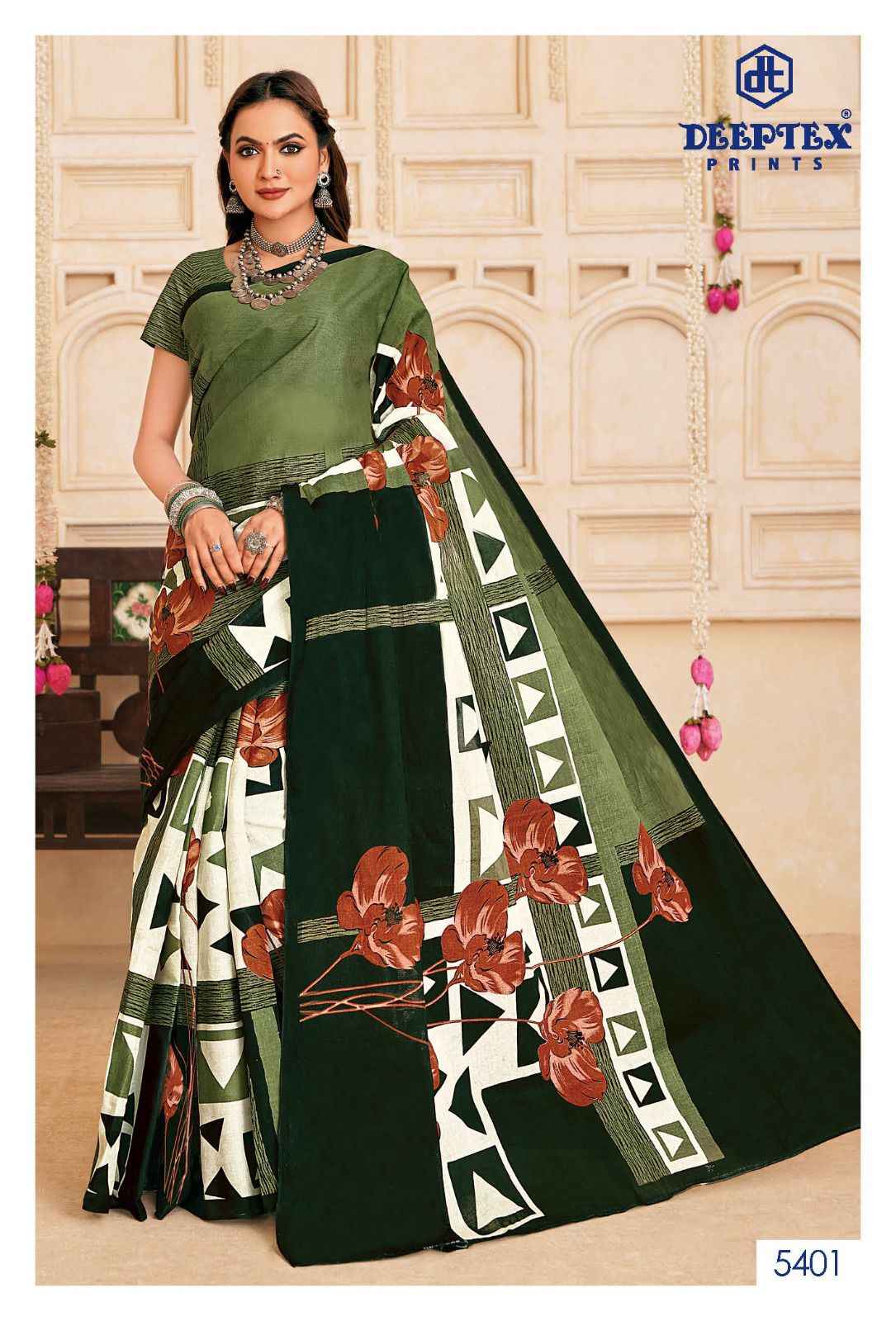 Deeptex Mother India Vol 54 Cotton Saree 30 pcs Catalogue