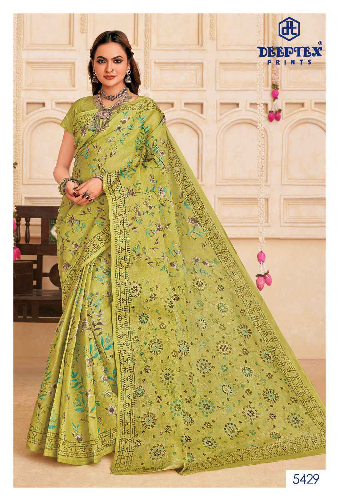 Deeptex Mother India Vol 54 Cotton Saree 30 pcs Catalogue