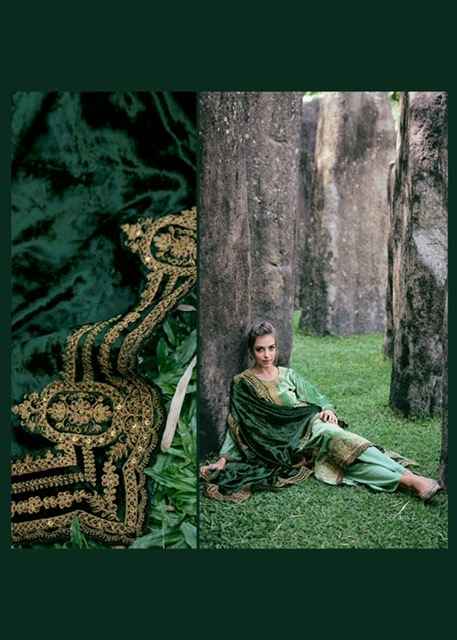 Gull Jee Gul Nasreen Velvet Dress Material 6 pcs Catalogue