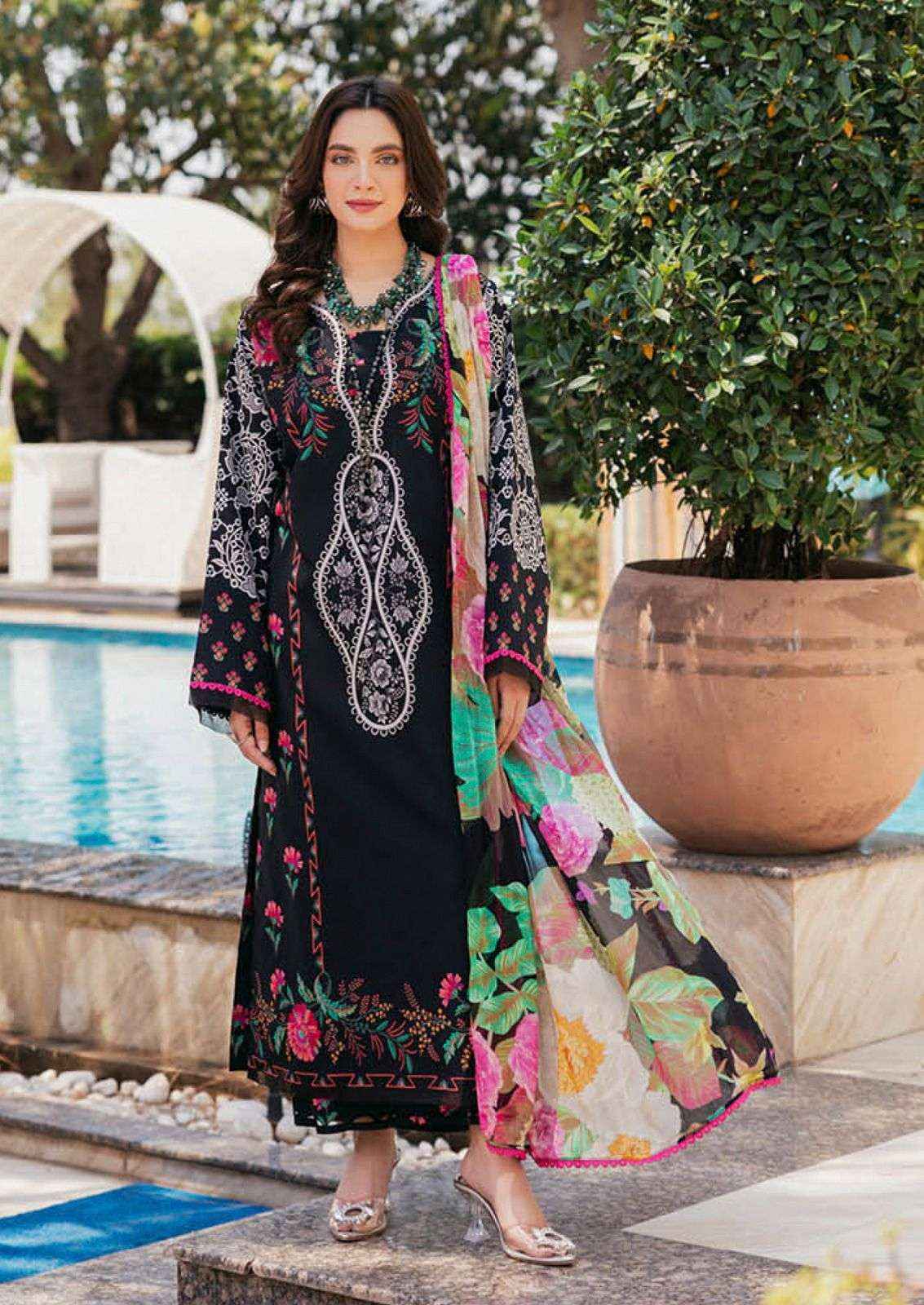 Hala Hezal Cotton Dress Material 6 pcs Catalogue