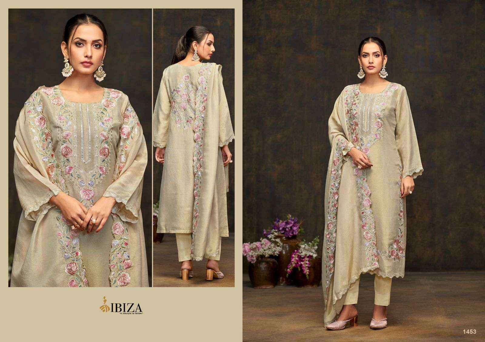 Ibiza Dazzella Muslin Dress Material 4 pcs Catalogue