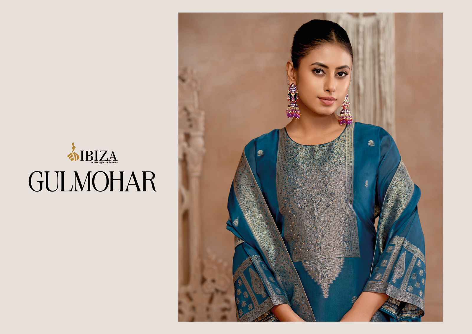 Ibiza Gulmohar Banglory Silk Dress Material 4 pcs Catalogue
