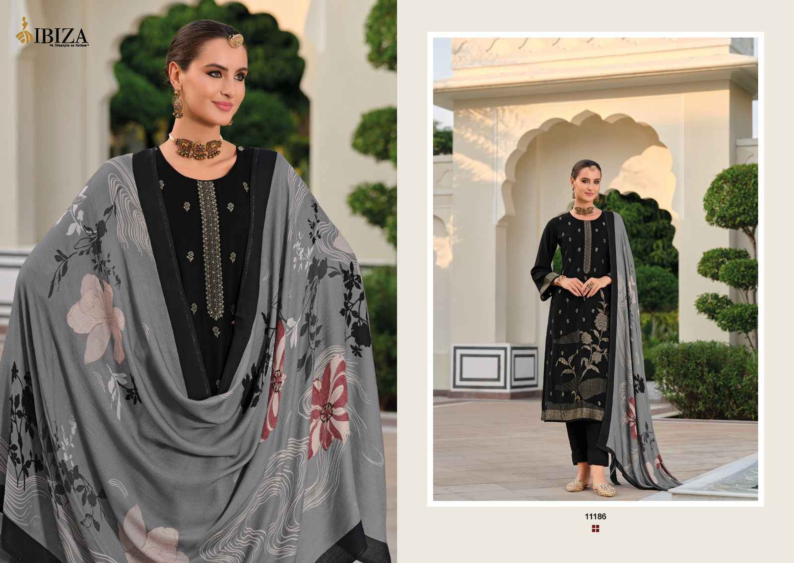 Ibiza Khayaal Viscouse Pashmina Dress Material 6 pcs Catalogue