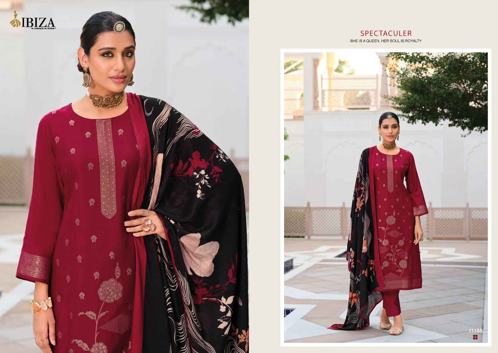 Ibiza Khayaal Viscouse Pashmina Dress Material 6 pcs Catalogue