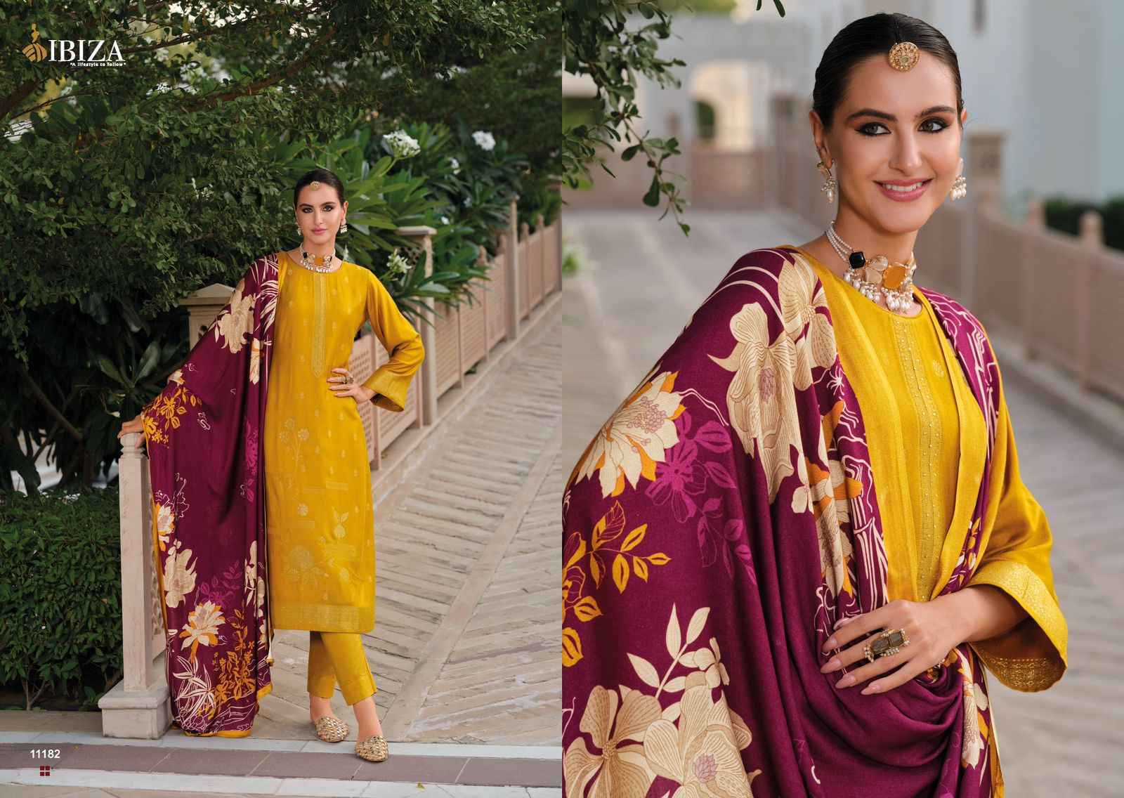 Ibiza Khayaal Viscouse Pashmina Dress Material 6 pcs Catalogue