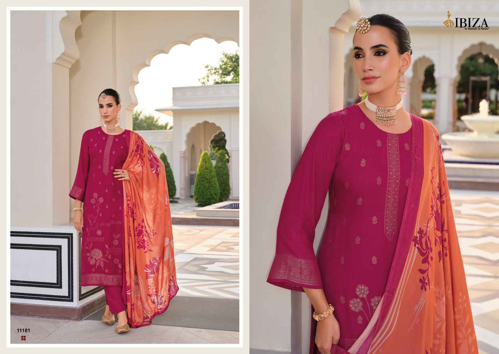 Ibiza Khayaal Viscouse Pashmina Dress Material 6 pcs Catalogue