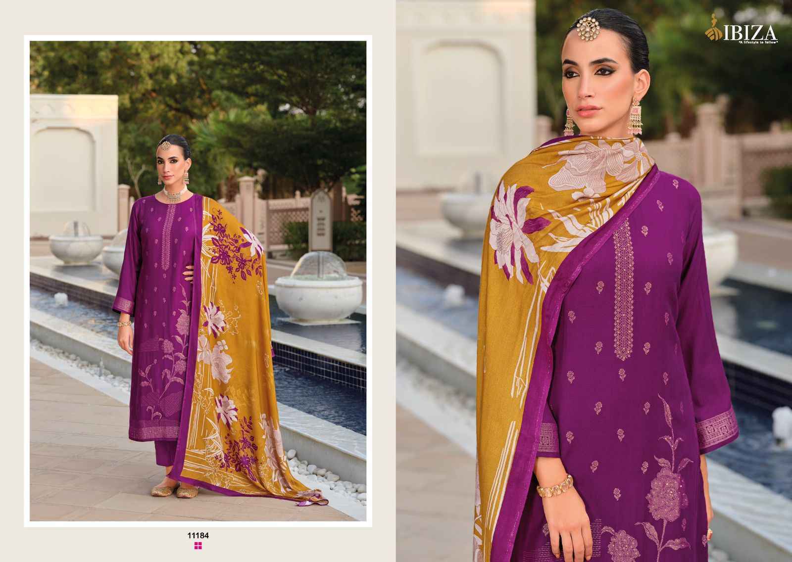 Ibiza Khayaal Viscouse Pashmina Dress Material 6 pcs Catalogue