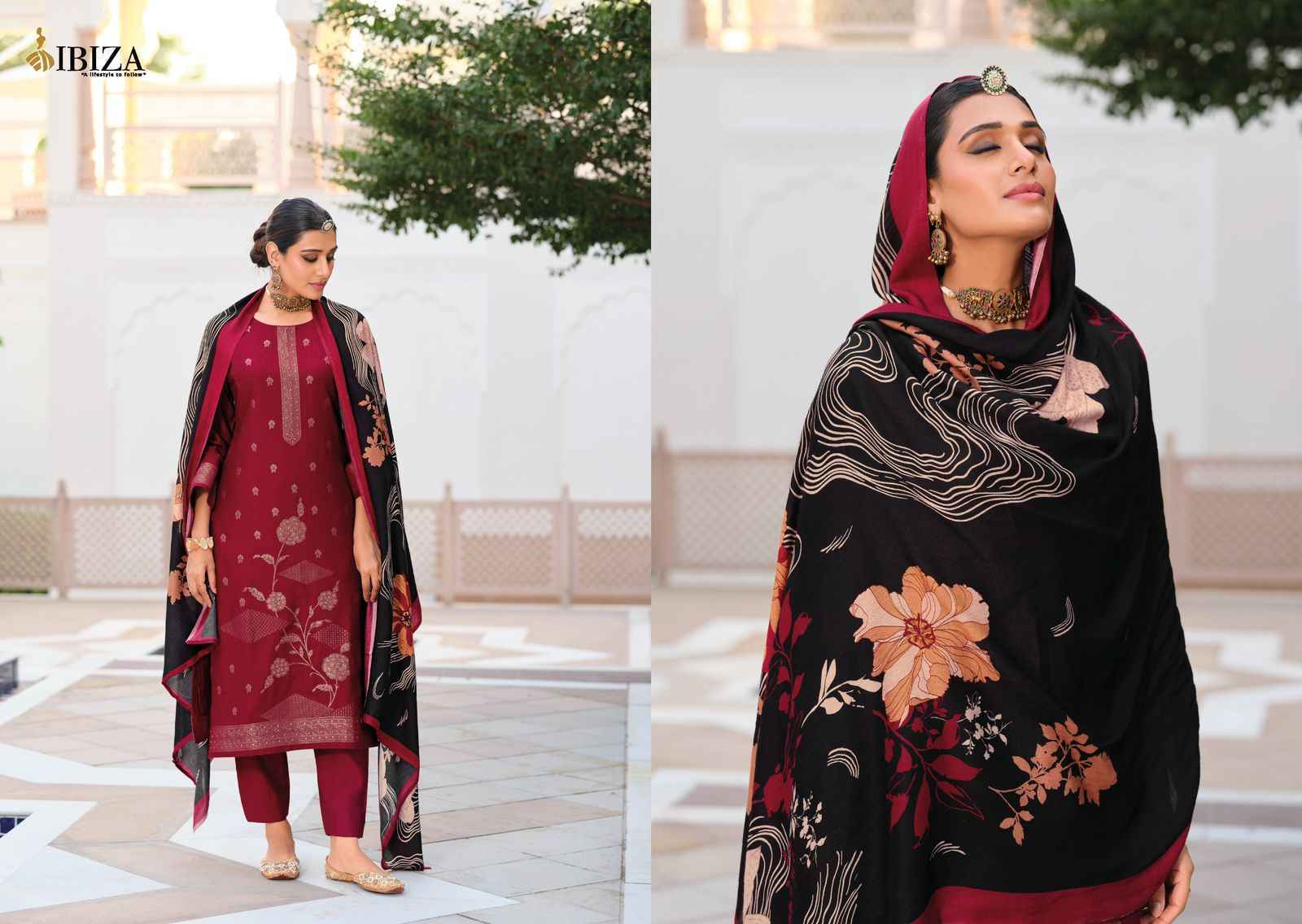 Ibiza Khayaal Viscouse Pashmina Dress Material 6 pcs Catalogue
