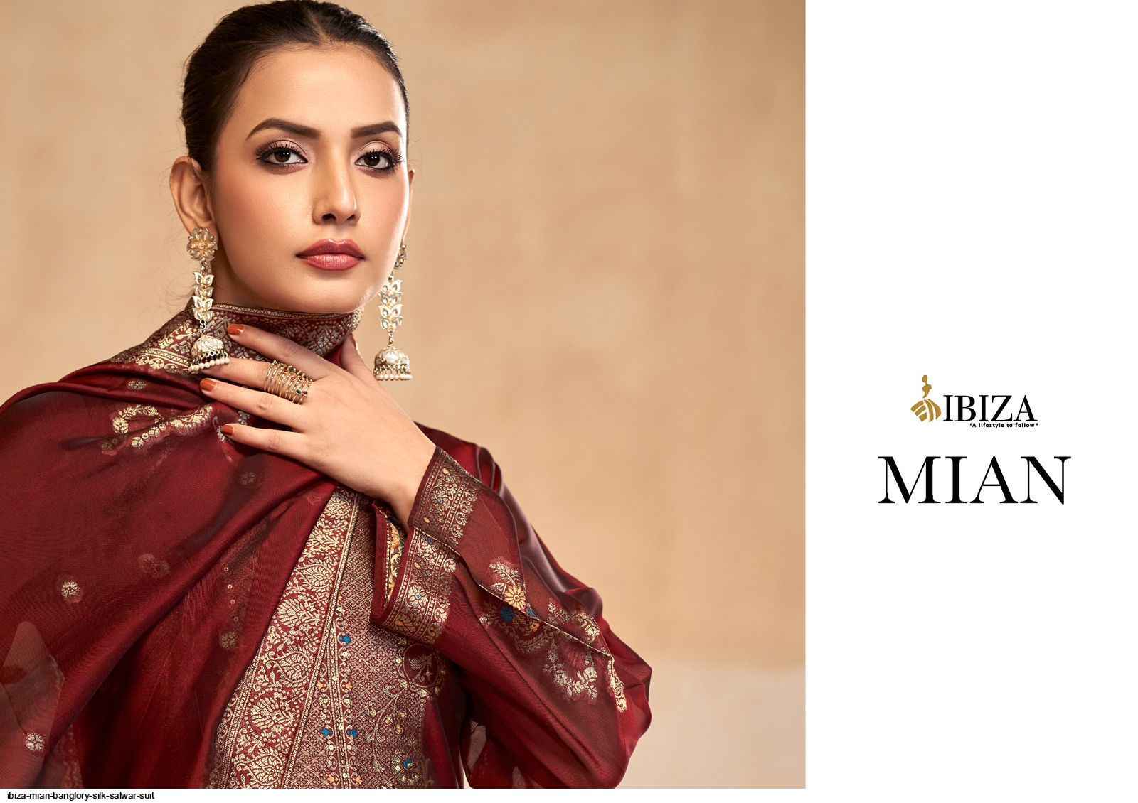 Ibiza Mian Banglory Silk Dress Material 4 pcs Catalogue