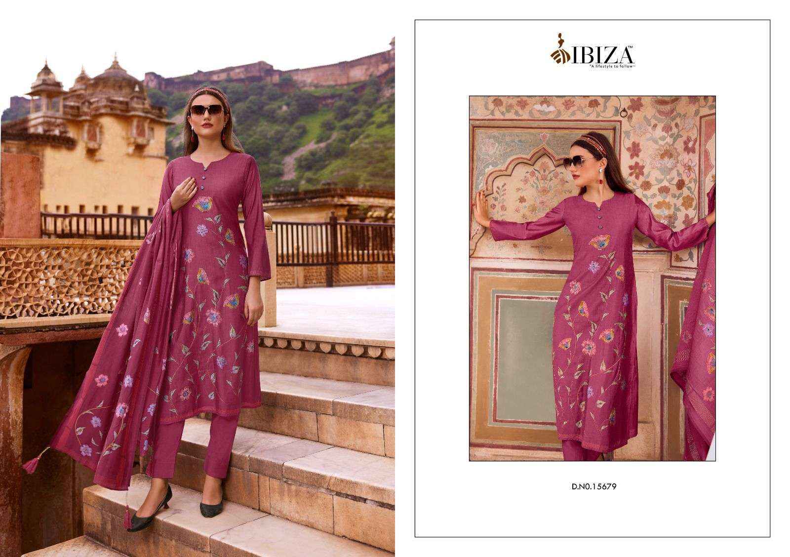 Ibiza Modern Art Viscouse Dress Material 8 pcs Catalogue