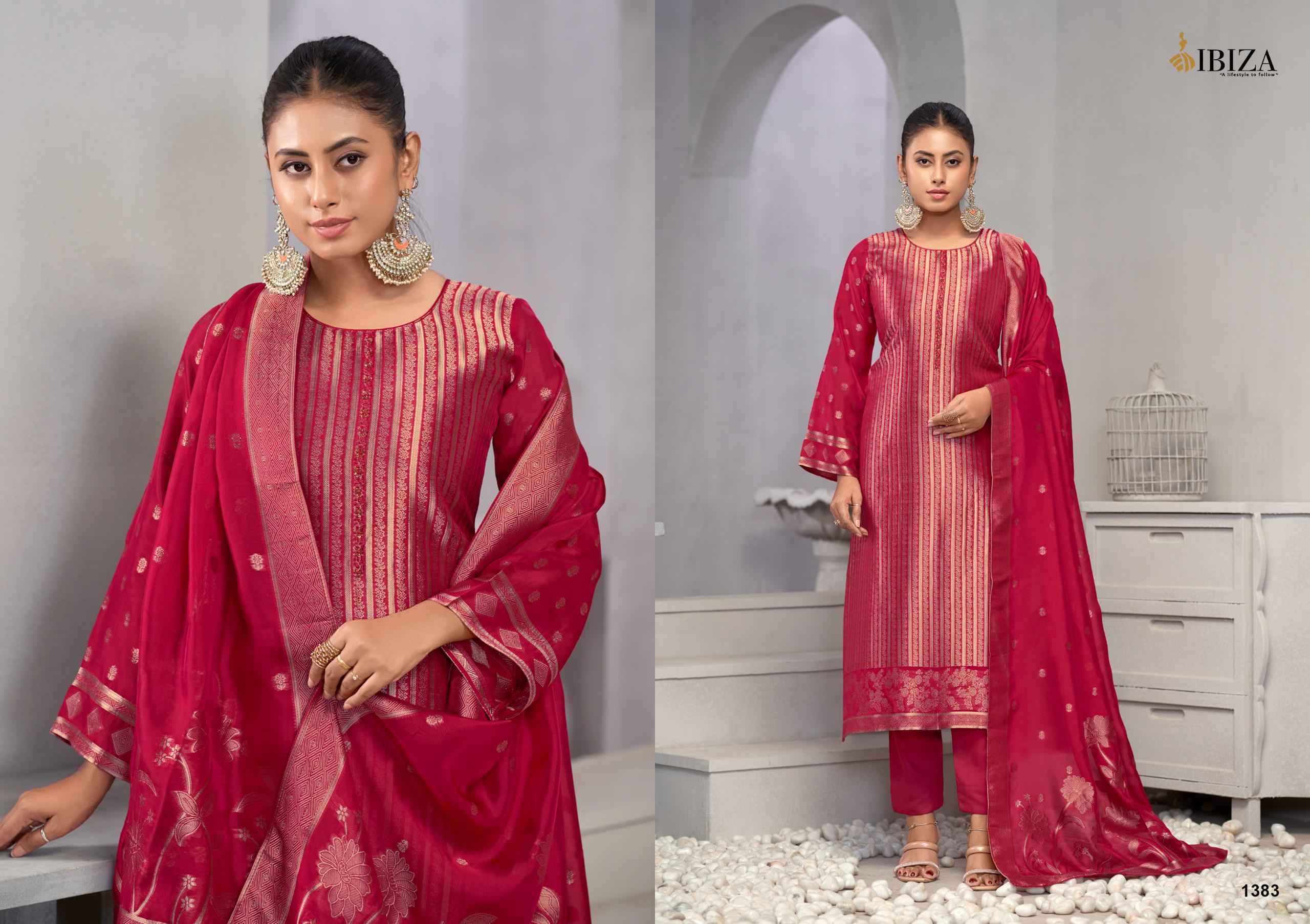 Ibiza Vihani Banglory Silk Dress Material 4 pcs Catalogue