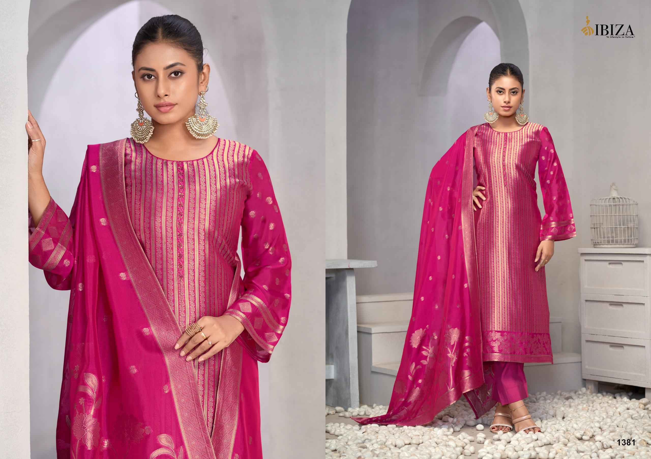 Ibiza Vihani Banglory Silk Dress Material 4 pcs Catalogue