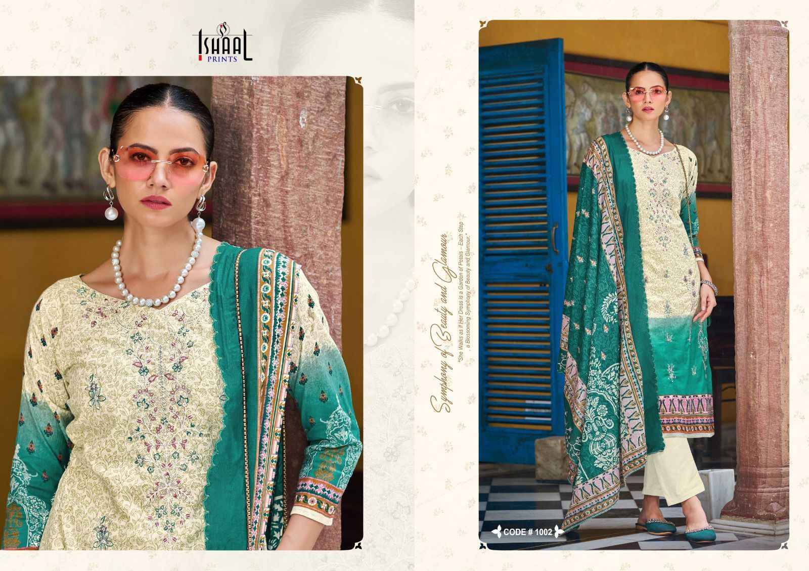 Ishaal Embroidered Combo 2024 Lawn Dress Material 10 pcs Catalogue