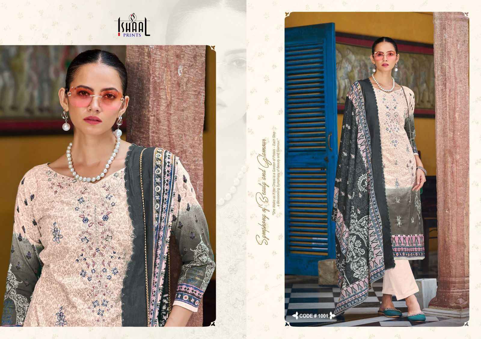 Ishaal Embroidered Combo 2024 Lawn Dress Material 10 pcs Catalogue