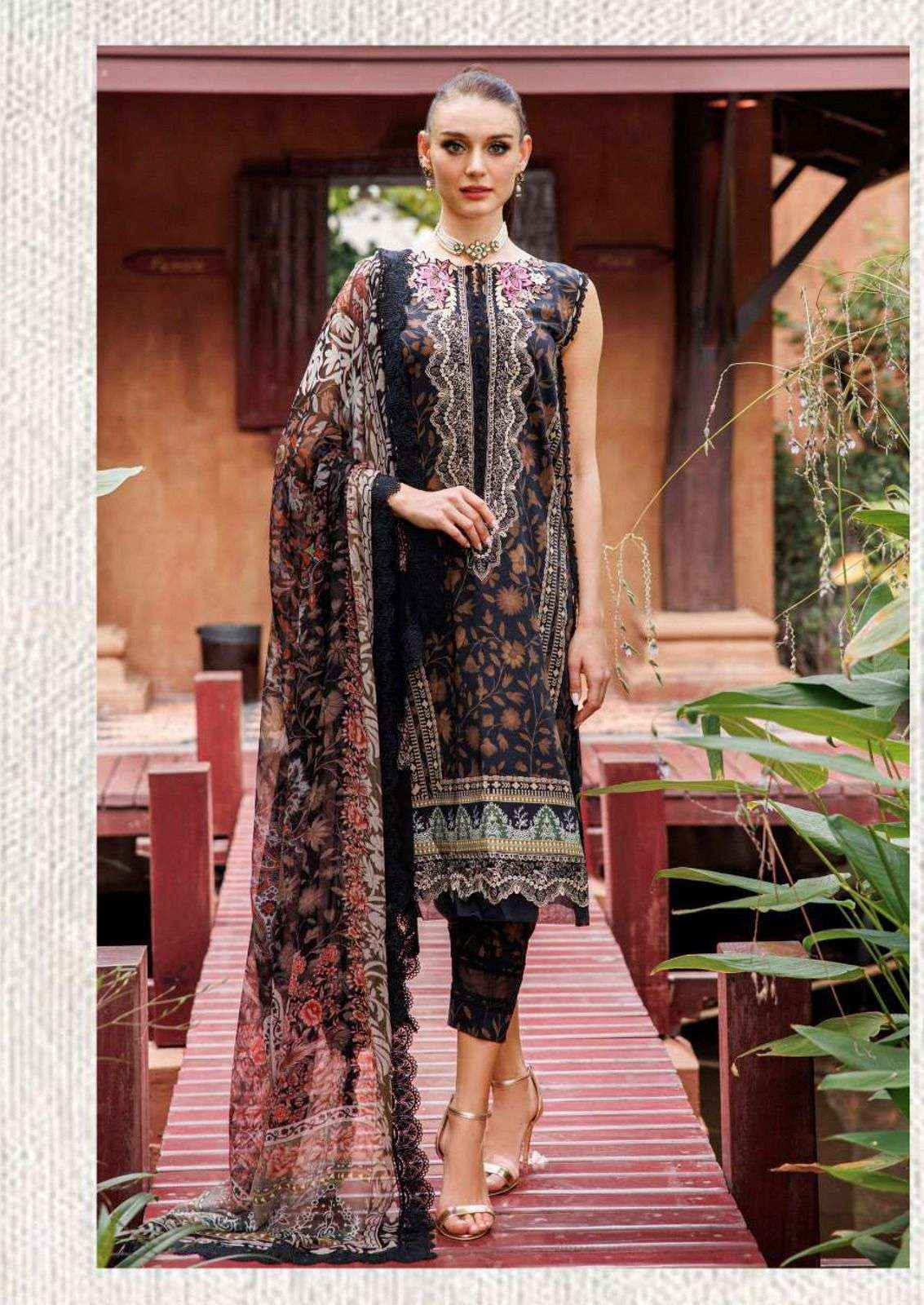 Jade Crimson Exclusive Heavy Lawn Collection Vol 12 Cotton Dress Material 6 pc Cataloge