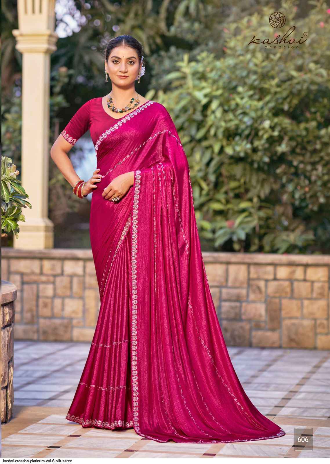 Kashvi Platinum Vol 6 Silk Saree 8 pcs Catalogue