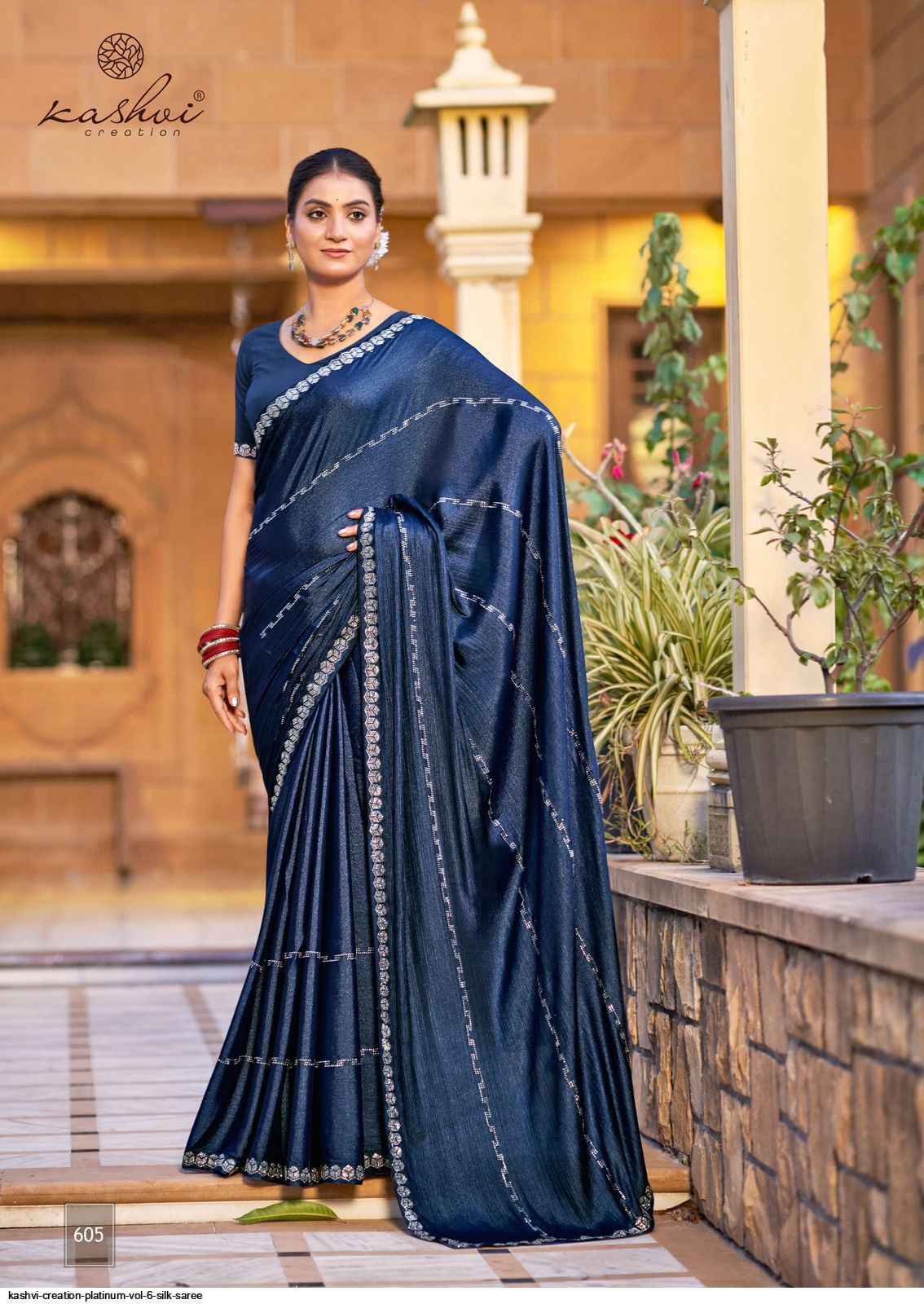 Kashvi Platinum Vol 6 Silk Saree 8 pcs Catalogue