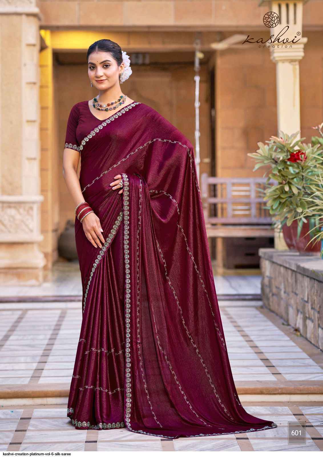 Kashvi Platinum Vol 6 Silk Saree 8 pcs Catalogue