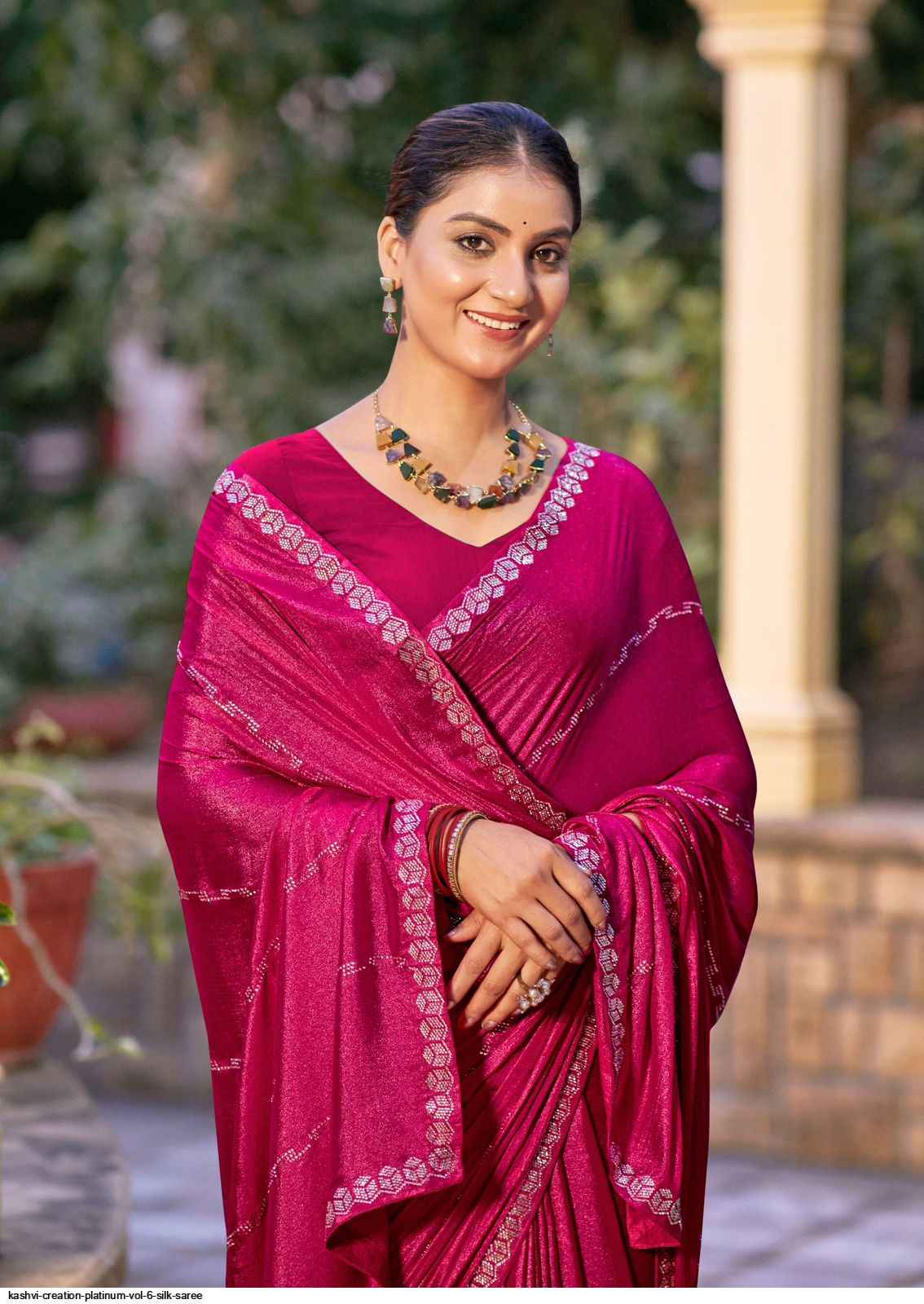 Kashvi Platinum Vol 6 Silk Saree 8 pcs Catalogue