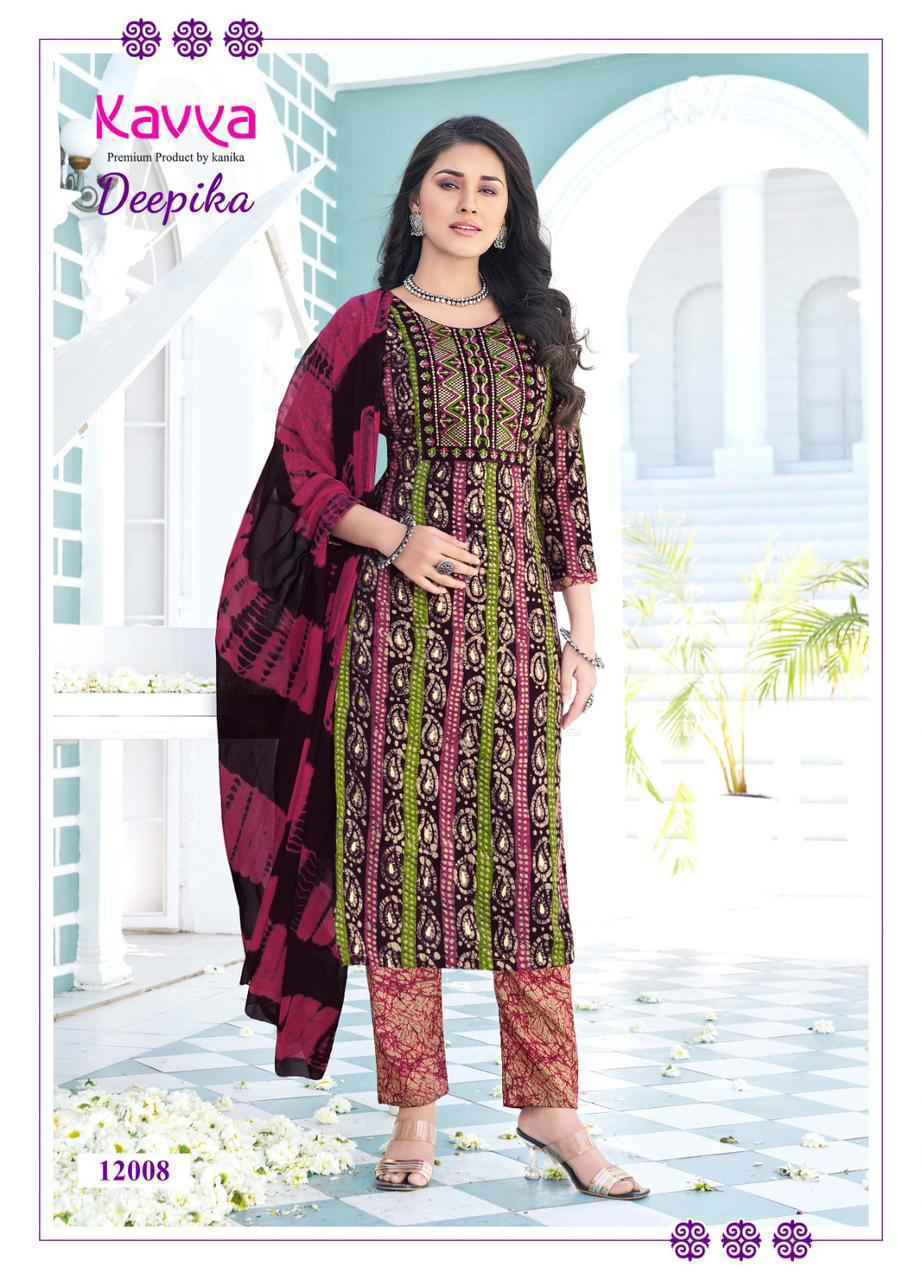 Kavya Deepika Vol-12 Capsule Readymade Suit 10 pcs Catalogue