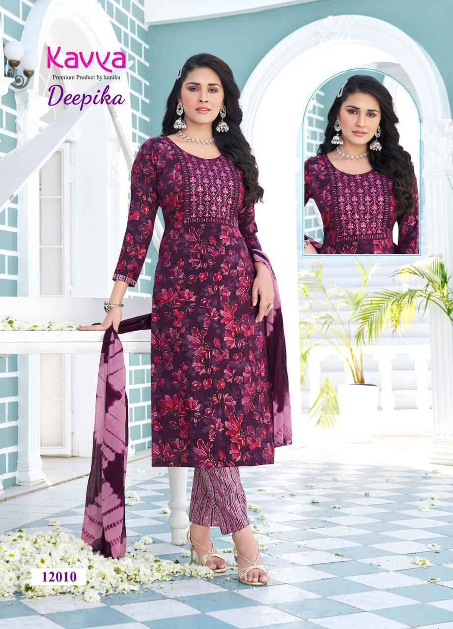 Kavya Deepika Vol-12 Capsule Readymade Suit 10 pcs Catalogue