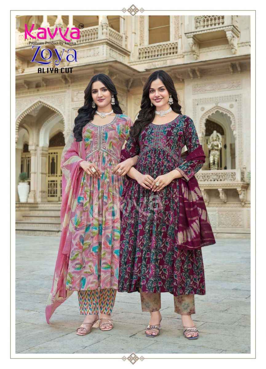 Kavya Zoya Vol 9 Rayon Kurti Combo 10 pcs Catalogue