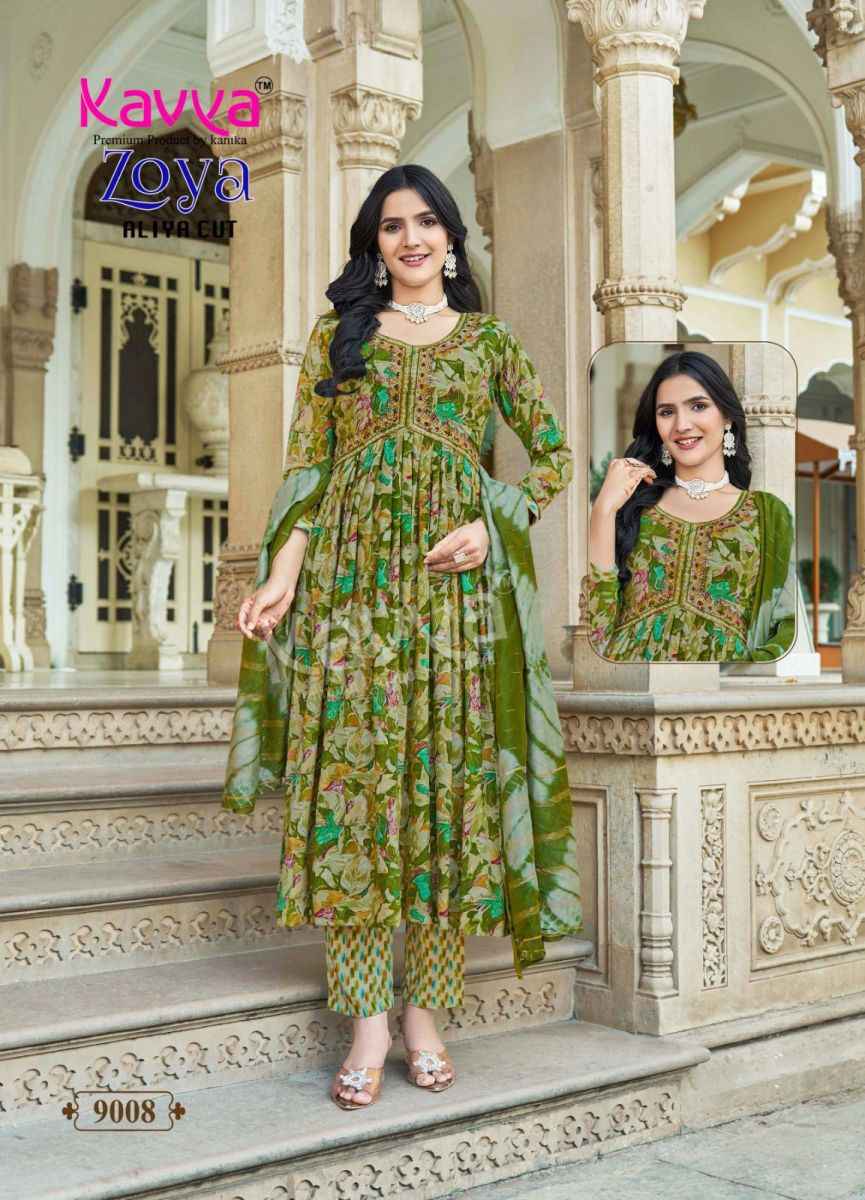 Kavya Zoya Vol 9 Rayon Kurti Combo 10 pcs Catalogue