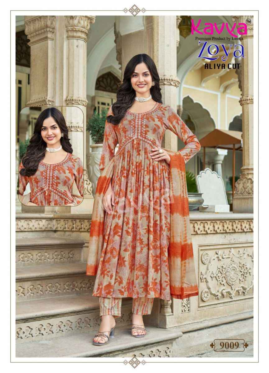 Kavya Zoya Vol 9 Rayon Kurti Combo 10 pcs Catalogue