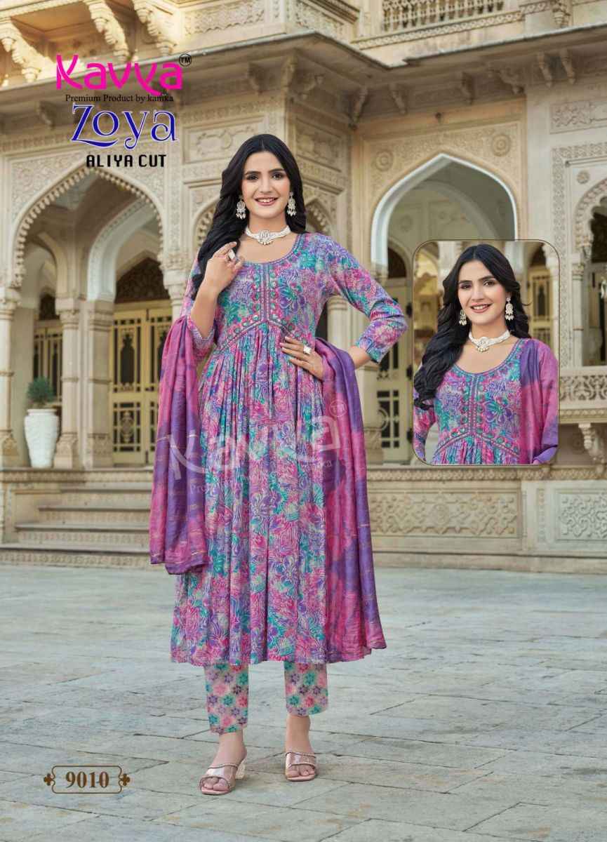 Kavya Zoya Vol 9 Rayon Kurti Combo 10 pcs Catalogue