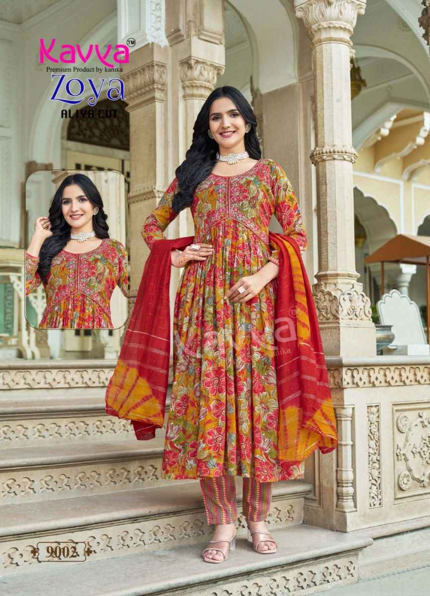 Kavya Zoya Vol 9 Rayon Kurti Combo 10 pcs Catalogue